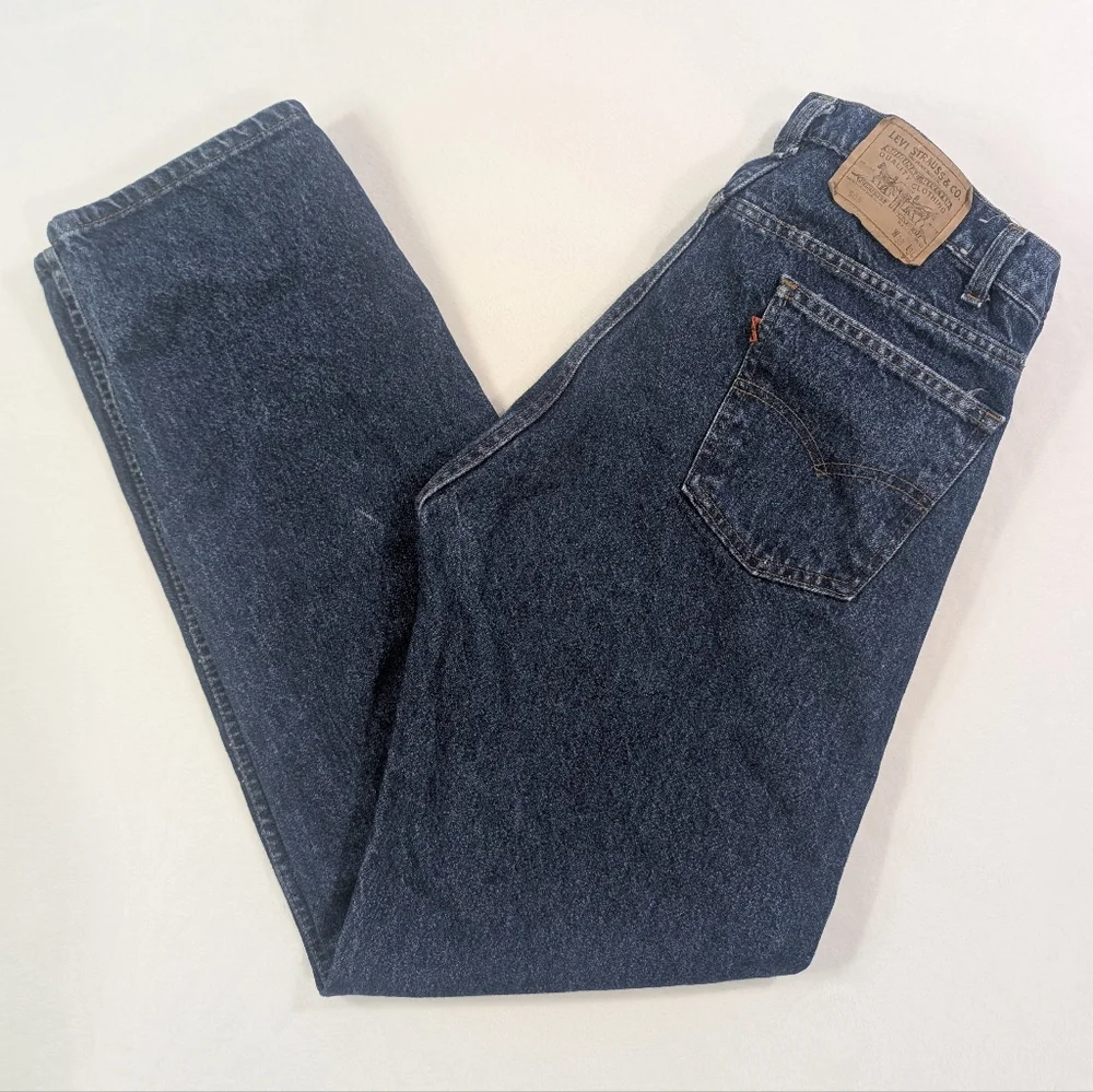 Vintage 80s Levi’s 505 Orange Tab Straight‎ Leg Jeans 38x34
